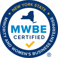 NYS M/WBE certified decal